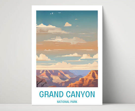 Grand Canyon National Park Travel Poster Print